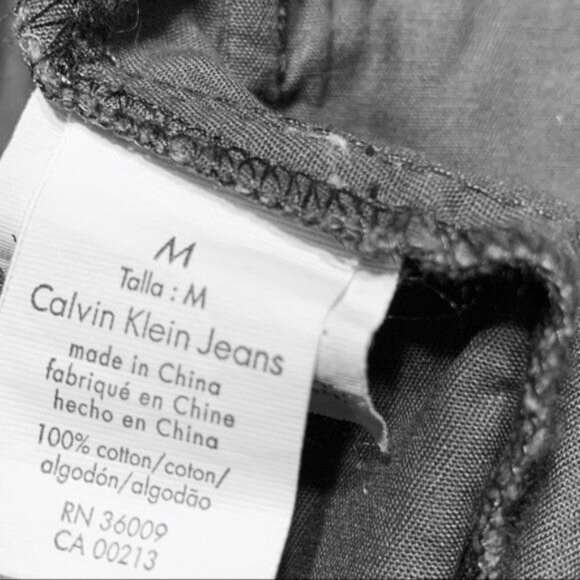 Calvin Klein Jeans Women's Button Front Tie Waist  Pockets Jacket Blazer Medium - Picture 7 of 8